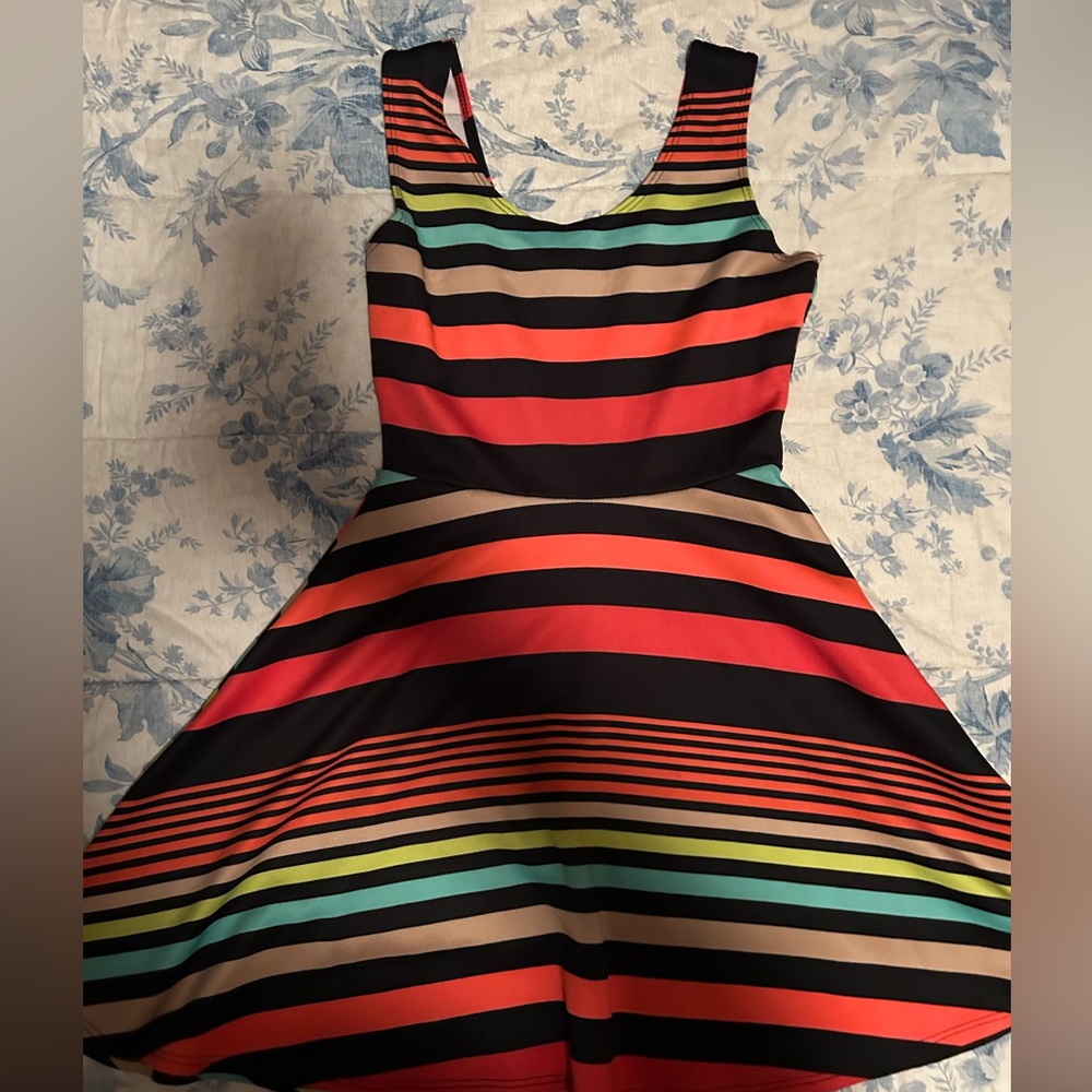 Multi-colored mini dress